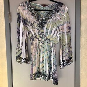 Mushka by Sienna Rose Chic Bohemian Blouse L